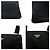 Borsa a tracolla in nylon tessuto con logo triangolare Prada Nero - vista 5