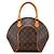 Bolsa de mão Ellipse PM Monograma Louis Vuitton Marrom