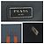 Clutch de couro crocodilo Saffiano com logo Prada Azul - vista 4
