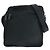 Borsa a spalla in nylon/pelle Tessuto con logo Prada Nero