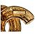 Timeless Chanel Coco Mark Matelassé Kettengürtel Golden Metallisch - Ansicht 4