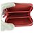 Billetera compacta de piel de cordero matelassé Chanel Roja - vista 9