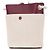 Chloé Borsa a secchiello in pelle e lino KEY di Chloe Marrone Beige - vista 2