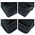 Bolsa mensageiro em nylon tessuto com logo triangular Prada Preto - vista 3