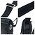 Bolsa mensageiro em nylon tessuto com logo triangular Prada Preto - vista 4