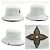 Cappello bucket in cotone Monogram Bob On Your Way di Louis Vuitton Grigio - vista 2