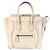 Céline Celine Luggage Micro Leder Tote Elfenbein Weiß