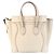 Céline Celine Luggage Micro Leder Tote Elfenbein Weiß - Ansicht 2