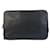 Clutch de couro com logo triangular Prada Preto - vista 2