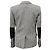 Saint Laurent Single-Breasted Houndstooth Blazer in Black and White Wool Python print - view 3