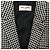 Saint Laurent Single-Breasted Houndstooth Blazer in Black and White Wool Python print - view 5