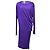 Lanvin Langarm-Jersey-Kleid aus lila Polyester
