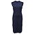 Lanvin Strick-Midi-Kleid aus Marineblauer Wolle
