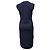 Lanvin Strick-Midi-Kleid aus Marineblauer Wolle - Ansicht 3