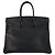 Borsa Hermès Birkin 35 Nera Hardware Dorato Nero - vista 2