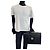 Serviette en cuir vintage Sunburst de Versace Noir - vue 7