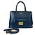 Sac à main 2 en 1 en cuir Saffiano Prada Bleu