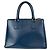 Sac à main 2 en 1 en cuir Saffiano Prada Bleu - vue 2