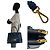 Sac à main 2 en 1 en cuir Saffiano Prada Bleu - vue 5
