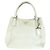 Prada Vitello Daino Leder Tote Weiß