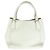 Prada Vitello Daino Leder Tote Weiß - Ansicht 2
