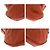 Bolsa de Ombro de Couro Gucci Bamboo Laranja - vista 3