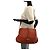 Bolsa de Ombro de Couro Gucci Bamboo Laranja - vista 7
