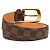 Cintura Damier Sangle Ellipse Louis Vuitton Marrone - vista 3