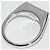 Prada K18WG Diamond Signet Ring - view 4