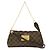 Clutch Eva Damier Louis Vuitton Marrone