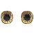Vintage Farbstein Ohrringe von Chanel Blau