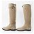 Hermès Kelly Buckle Springstiefel Chevre Veroa, knielang Beige - Ansicht 4