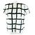 Top in seta di visone a maniche corte Christian Dior 5A26586A6035 Nero Bianco Verde