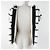 Top in seta di visone a maniche corte Christian Dior 5A26586A6035 Nero Bianco Verde - vista 5