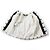 Top in seta di visone a maniche corte Christian Dior 5A26586A6035 Nero Bianco Verde - vista 6