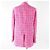 Chaqueta de tweed de algodón y poliamida con botón joya COCO de Chanel Rosa Blanco Azul - vista 4