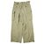 Autre Marque Pantalones Cargo Pantalones de Lana Beige Caqui - vista 2