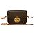 Céline Borsa a tracolla Celine Macadam Triomphe in pelle Marrone - vista 2