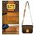 Céline Borsa a tracolla Celine Macadam Triomphe in pelle Marrone - vista 4