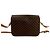 Céline Borsa a tracolla Celine Macadam Triomphe in pelle Marrone - vista 5