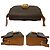 Céline Borsa a tracolla Celine Macadam Triomphe in pelle Marrone - vista 6