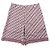 Bermuda de seda Dior Oblique Branco Vermelho Azul marinho