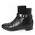 Botas de cuero con hebilla Kelly de Hermès Negro - vista 5