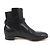 Botas de cuero con hebilla Kelly de Hermès Negro - vista 6