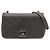 Chanel Nova Bolsa Chic em Couro de Bezerro Cinza com Estampa de Diamante Marrom Cinza antracite