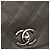 Chanel Nova Bolsa Chic em Couro de Bezerro Cinza com Estampa de Diamante Marrom Cinza antracite - vista 9