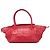 Chanel Rote Lammleder Quadratgesteppt Lax Handtasche