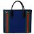 Bolsa de mão em lona e couro Sherry Line com G entrelaçado GUCCI Preto Vermelho Azul Verde Azul marinho - vista 3