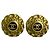 Timeless Orecchini a clip vintage Chanel 94A con marchio Coco inciso D'oro
