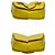 Céline Celine Teen Triomphe Logo Hardware Calf Leather Mini Shoulder Bag Yellow - view 7